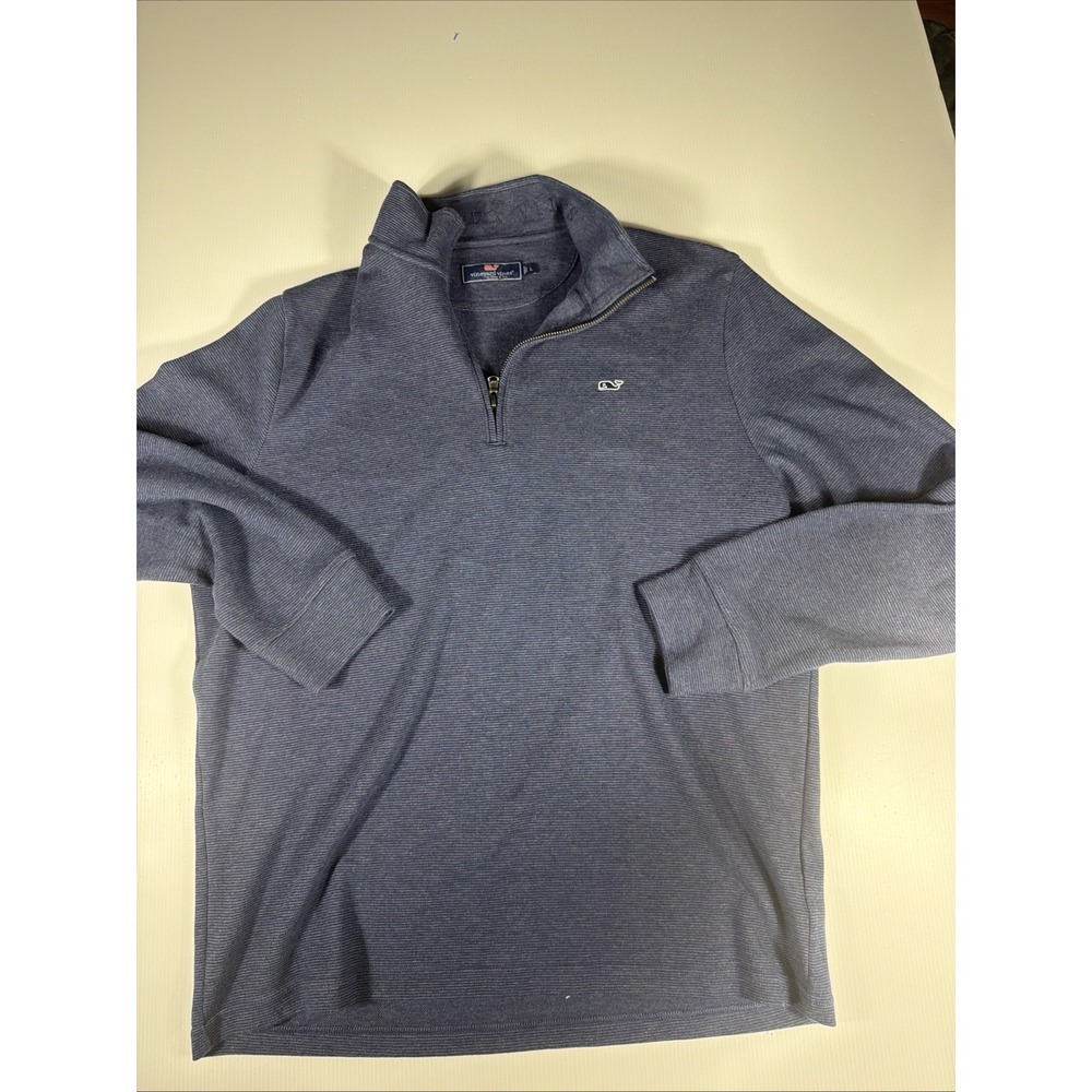 Vineyard Vines Navy Blue Quarter Zip Men's Size Large